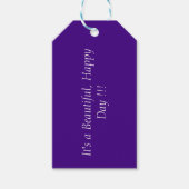 Strong Violet 400080 Color - Custom Message Geschenkanhänger (Vorderseite)