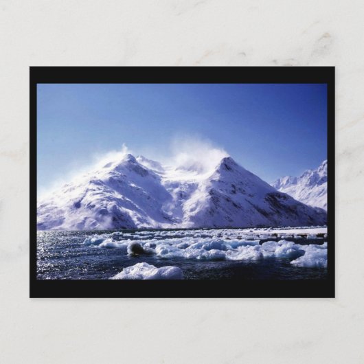 Strong West Wind in Harriman Fjord Postkarte (Vorderseite)