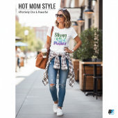 Strong wie Mother Black Modern Script T - Shirt