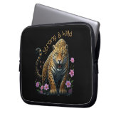 Strong & Wild Jaguar Soul Laptopschutzhülle (Vorderseite Links)