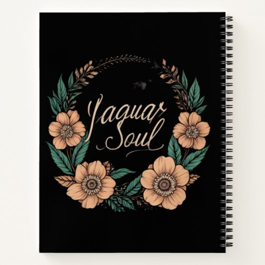 Strong & Wild Jaguar Soul Spiral Notebook Notizblock (Rückseite)
