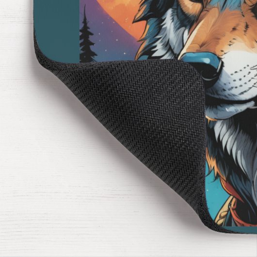 Strong Wolf Mousepad (Ecke)