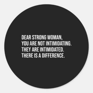 Strong Woman Pro Choice Feminist Runder Aufkleber