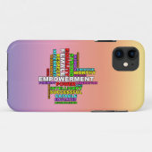 Strong Woman Word Cloud Case-Mate iPhone Hülle (Rückseite (Horizontal))