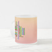 Strong Woman Word Cloud Mattglastasse (Vorderseite Links)