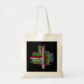 Strong Woman Word Cloud Tragetasche (Vorne)