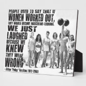 "Strong Woman" Workout-Motivierenden Fotoplatte (Seite)