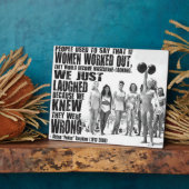 "Strong Woman" Workout-Motivierenden Fotoplatte (Seite)