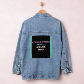 "Strong Women Graduate Denim Jacket" Jeansjacke (Hangar)