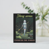 Strong women postkarte (Stehend Vorderseite)