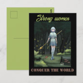 Strong women postkarte (Vorne/Hinten)