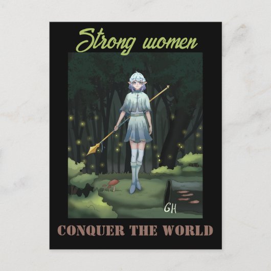 Strong women postkarte (Vorderseite)