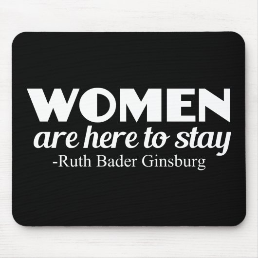 Strong Women Ruth Bader Ginsburg Feministenpreis Mousepad (Vorne)