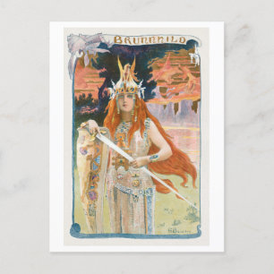 Strong Women Serie #61: Brunhilda Illustration Postkarte