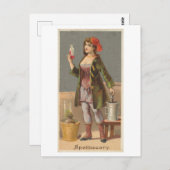 Strong Women Series #10: Apothekary Vintag Postkarte (Vorne/Hinten)
