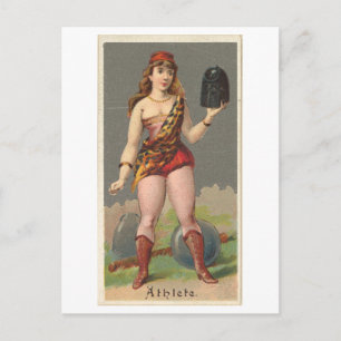 Strong Women Series #14: Athletin Vintage Postkarte