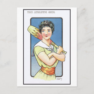 Strong Women Series #1: Athletic Girl Vintag Postkarte