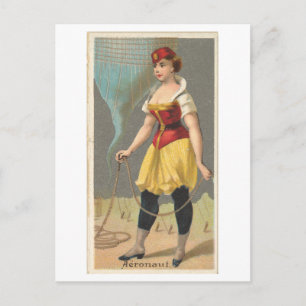 Strong Women Series #21: Aeronaut Vintage Postkarte