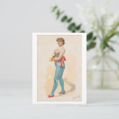 Strong Women Series #25: Boxer Vintag Postkarte (Stehend Vorderseite)