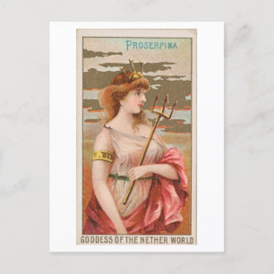 Strong Women Series #53: Proserpina Vintag Postkarte