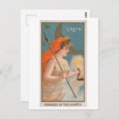 Strong Women Series #54: Goddess Vesta Vintag Postkarte (Vorne/Hinten)