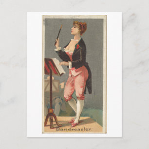 Strong Women Series #7: Conductor Vintag Postkarte