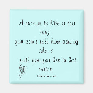 Strong Women Zitat Roosevelt Magnet