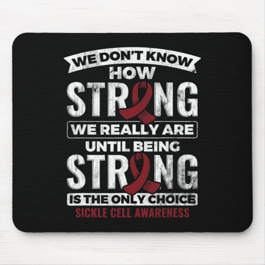 Strong zu sein ist die einzige Chocolate Zellaware Mousepad (Vorne)