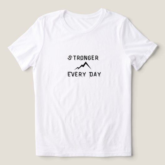 Stronger Alltag Tri-Blend Shirt (Design Vorderseite)