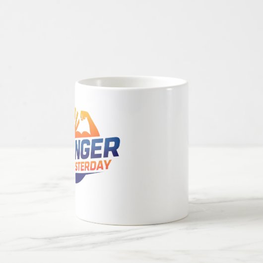 Stronger als gestern kaffeetasse (Mittel)