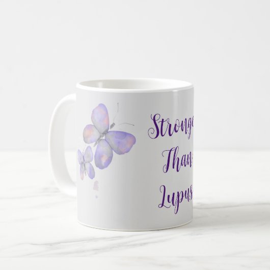 Stronger als Lupus Kaffeetasse (Vorderseite Links)