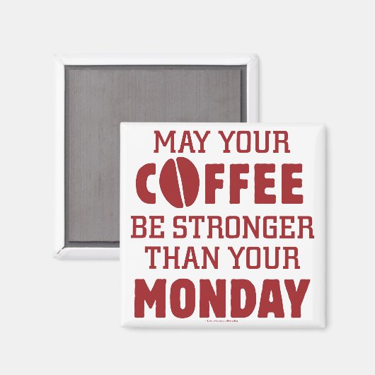 Stronger als Montag Magnet (Vorderseite/Rückseite)