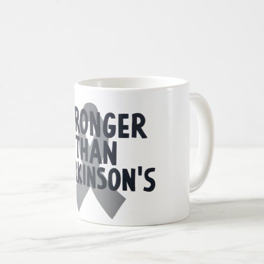 Stronger als Parkinson Kaffeetasse (VorderseiteRechts)