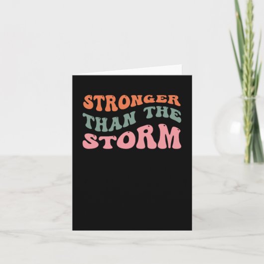Stronger als Storm-Sticker Karte (Vorderseite)