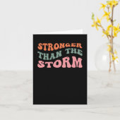 Stronger als Storm-Sticker Karte (Gelbe Blume)