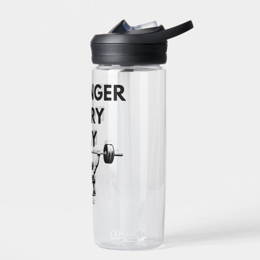 STRONGER EVERY DAY Water Bottle Gym Motivation Trinkflasche (Links)