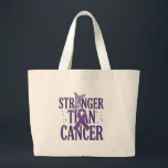 Stronger Than Cancer Inspirational   Jumbo Stoffbeutel<br><div class="desc">Stronger Than Cancer InspirationalTote Bags – Hope & Courage Awareness Design Show strength, courage, and hope with this **Stronger Than Cancer inspirational design**. Created to honor fighters, survivors, and supporters, this powerful message reminds everyone that courage and hope can overcome even the toughest battles. Featuring a clean and uplifting design...</div>