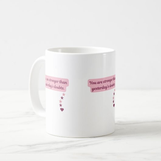 Stronger Than Doubt Mug Kaffeetasse (Vorderseite Links)