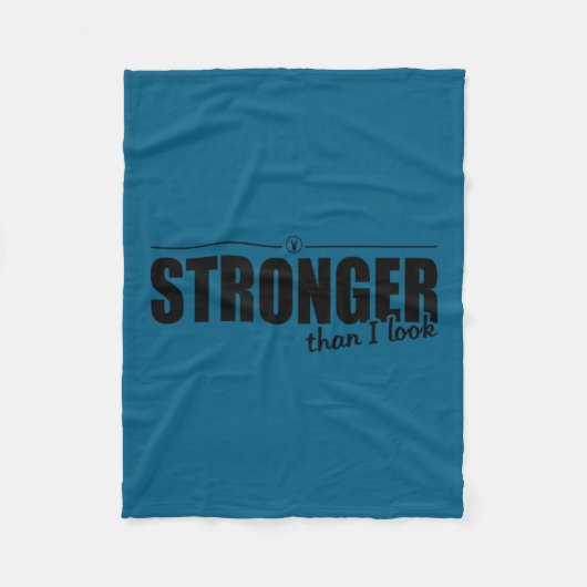 Stronger Than I Look D374 Gym Shirt _ Workout _ Mo Fleecedecke (Vorderseite)