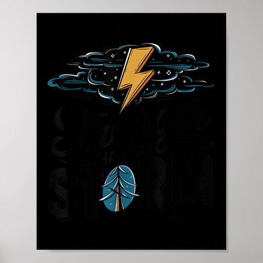 Stronger Than The Motivational Insrational Sitive  Poster (Vorne)