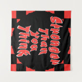 Stronger Than You Think Wandteppich (Vorderseite (Horizontal))