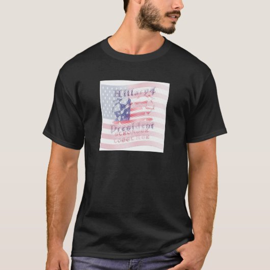 Stronger together USA Hillary 4 President American T-Shirt (Vorderseite)
