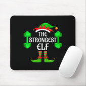 Strongest Elf Matching Family Group Christmas Part Mousepad (Mit Mouse)