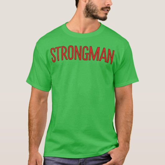 Strongman 70er Junge T-Shirt (Vorderseite)