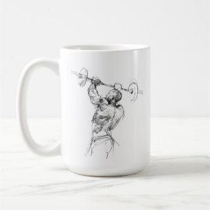 Strongman Lifting Weights Kaffeetasse