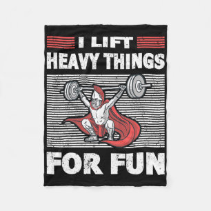 Strongman Outfit Heavy Dings for Fun Bodybuilding Fleecedecke