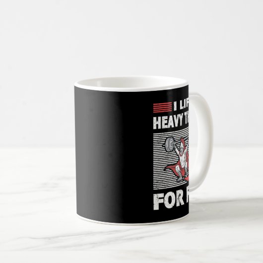 Strongman Outfit Heavy Dings for Fun Bodybuilding Kaffeetasse (VorderseiteRechts)