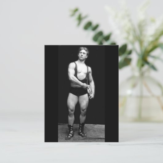 Strongman Postkarte (Stehend Vorderseite)