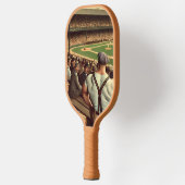 Strongman sieht Baseball Anfang des 19. Jahrhunder Pickleball Schläger (Links)