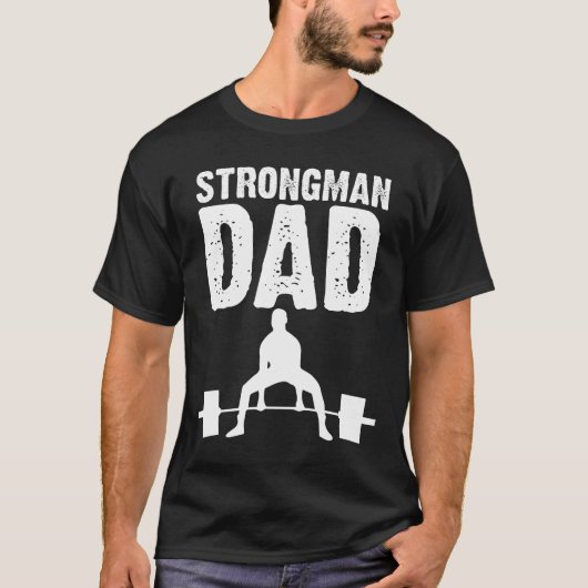 Strongman-Vatertag-Geschenk T-Shirt (Vorderseite)